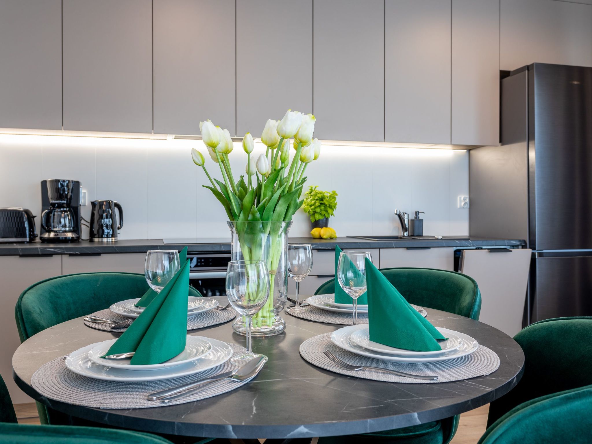 mit Balkon an der Ostsee — Kitchen / Dining Room (4 of 13)