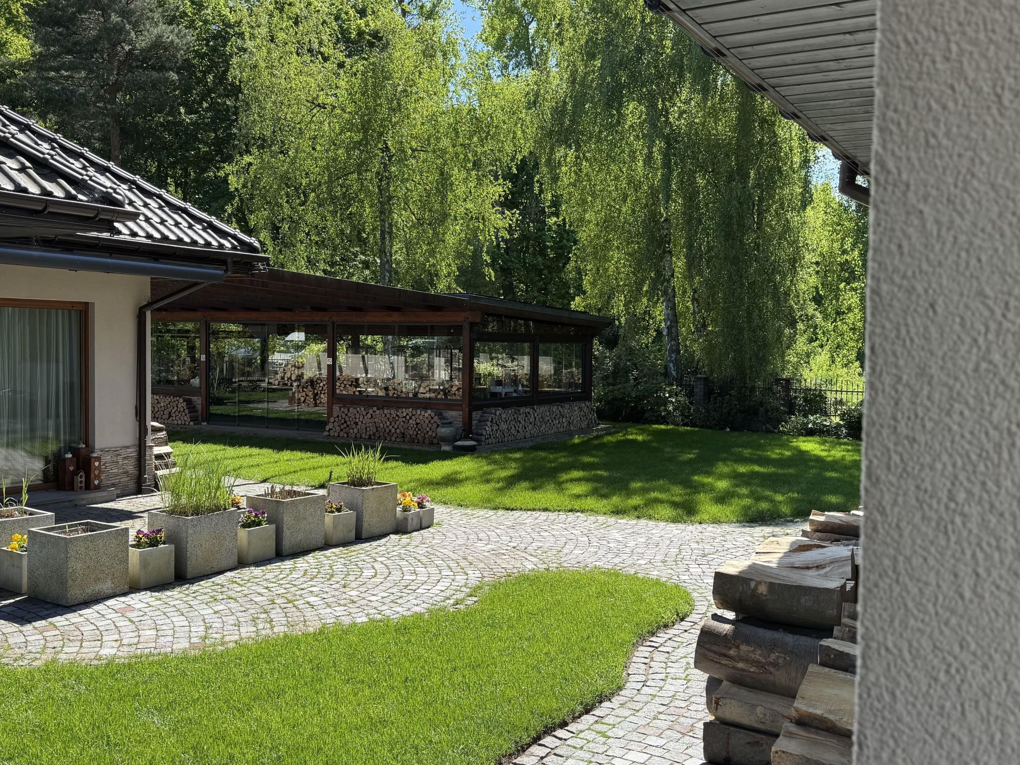 Mit Wasserblick-Binnen