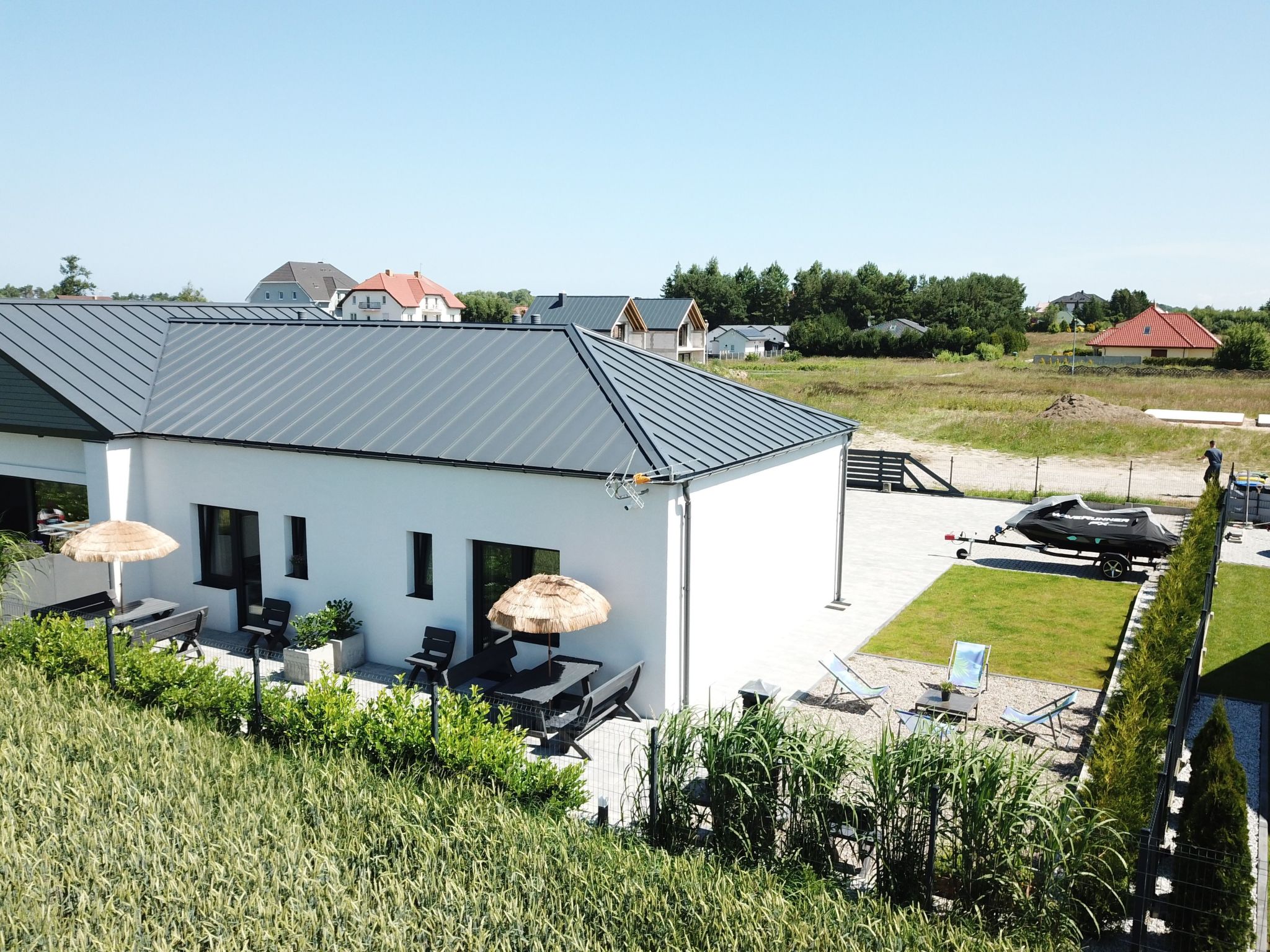 Ferienhaus mit umzäuntem Garten in Gaski (Polen) und 1 Hund erlaubt