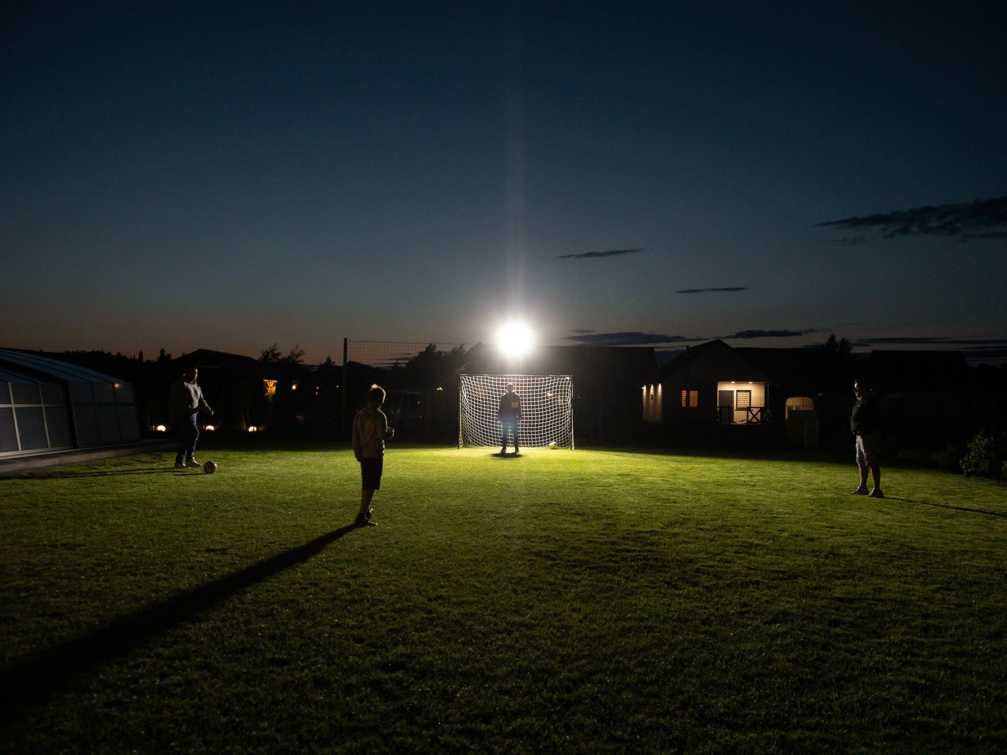Mit gemeinschaftlichem Pool-Binnen