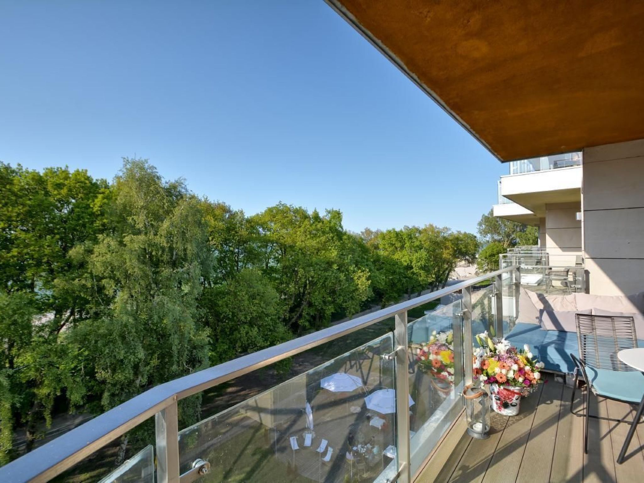 Penthouse direkt am Strand mit Meerblick