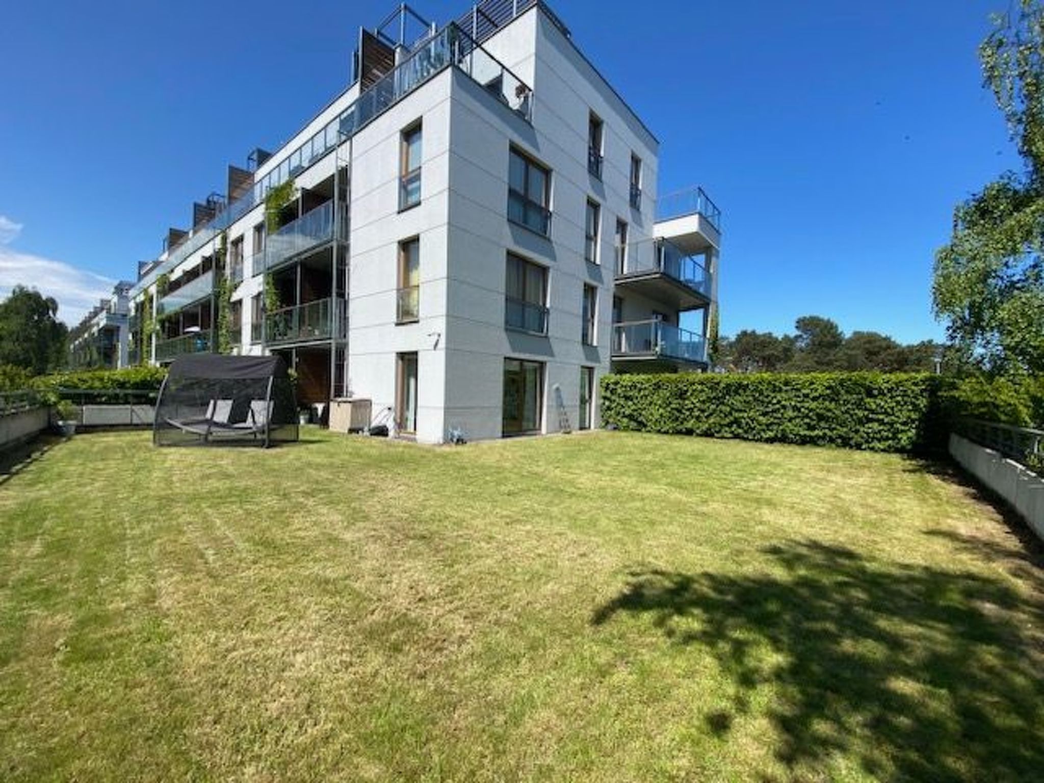 Wohnung in Brzeźno mit Großem Garten-Buiten