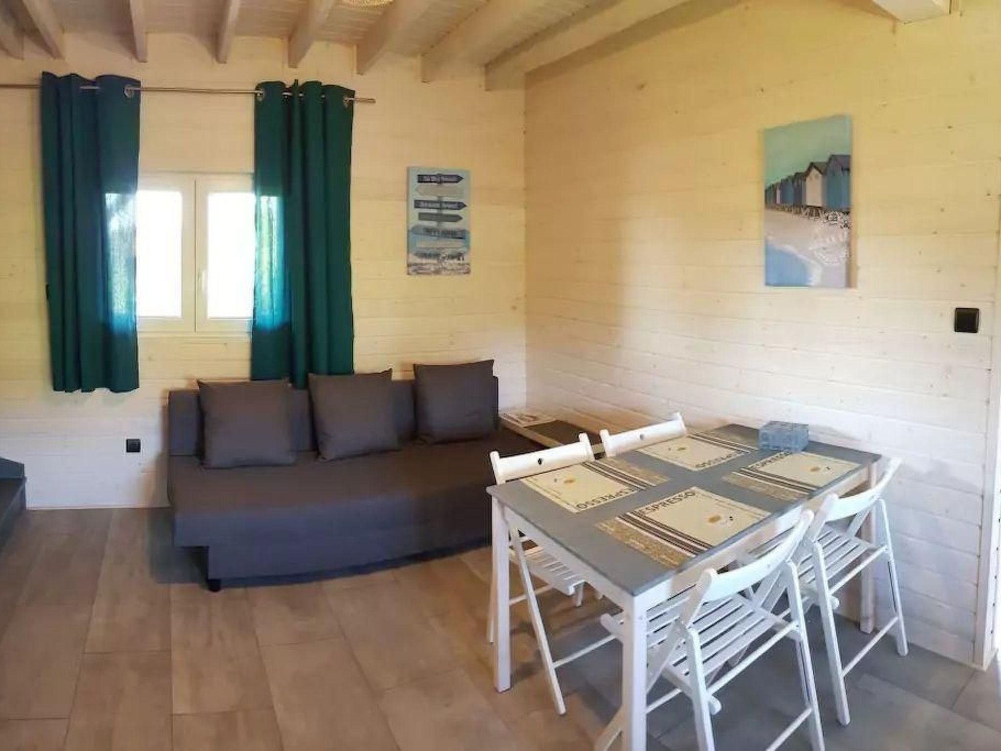 Blue Eco Cottage" Ferienhaus mit Wasserblick-Binnen