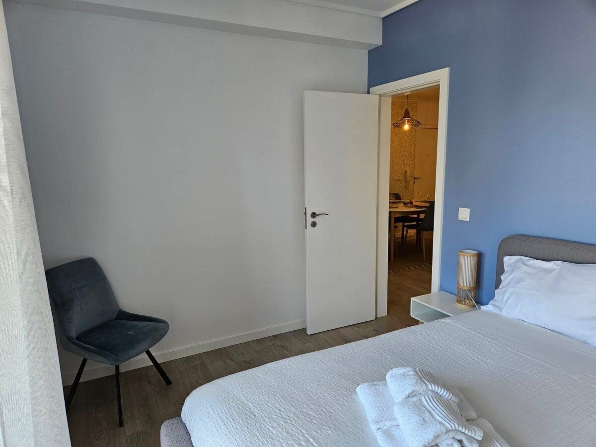 Fluss Meer Sonne am Costa Nova Strand-Binnen