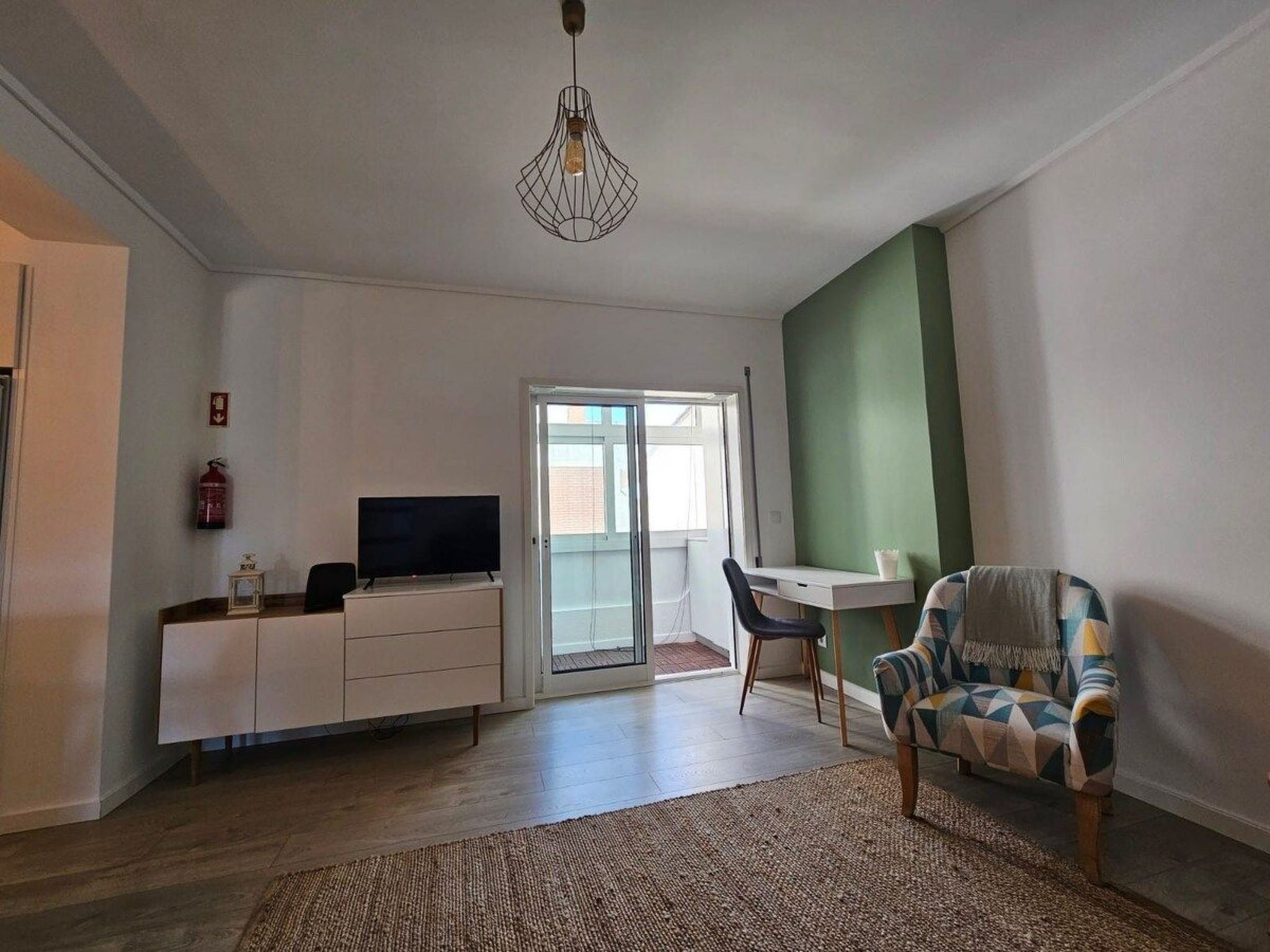 Fluss Meer Sonne am Costa Nova Strand-Binnen