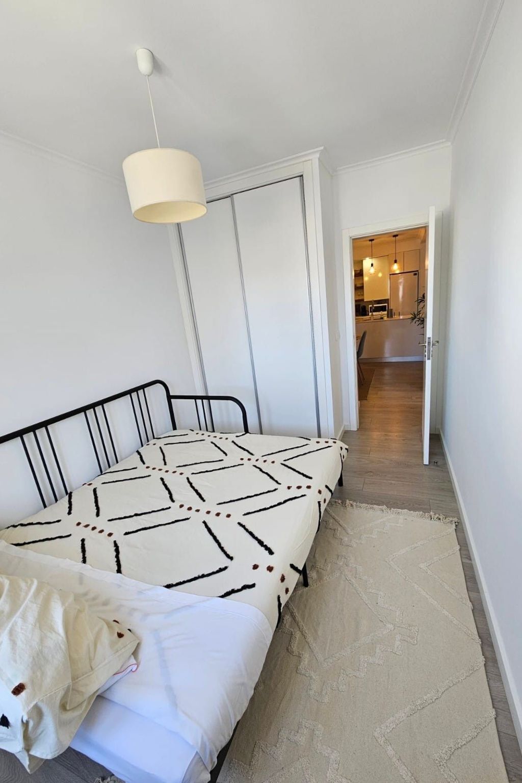 Fluss Meer Sonne am Costa Nova Strand-Binnen