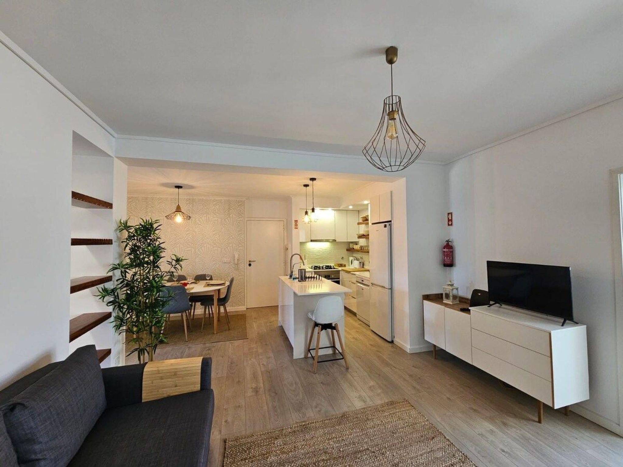 Fluss Meer Sonne am Costa Nova Strand-Binnen