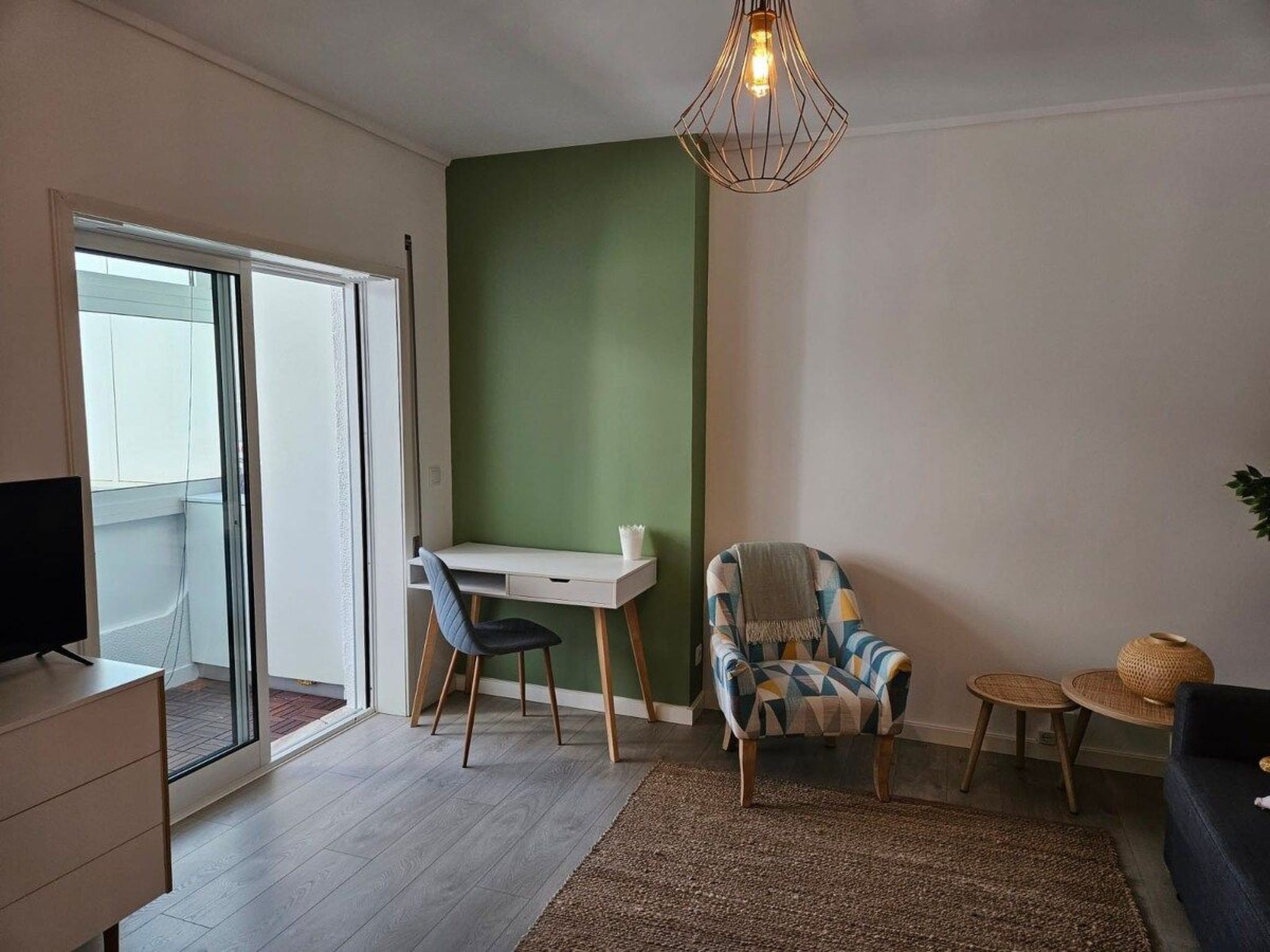 Fluss Meer Sonne am Costa Nova Strand-Binnen