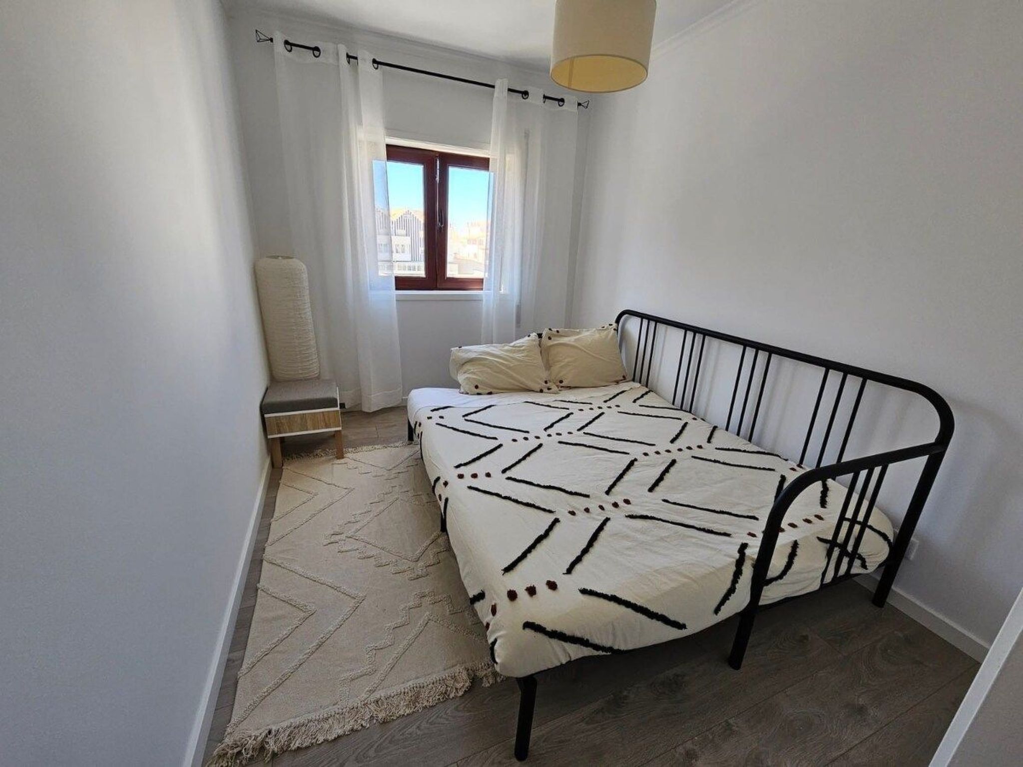 Fluss Meer Sonne am Costa Nova Strand-Binnen