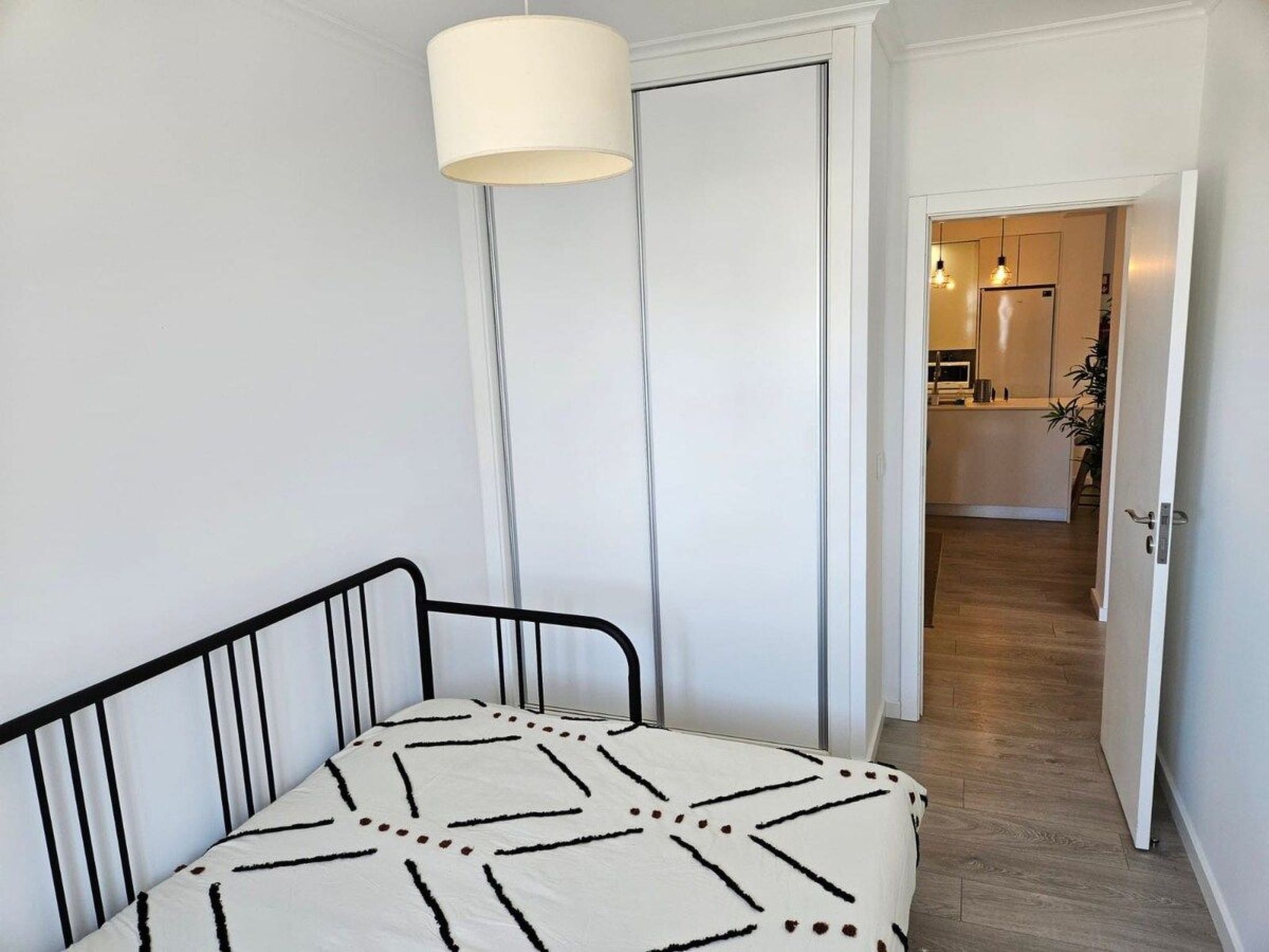 Fluss Meer Sonne am Costa Nova Strand-Binnen