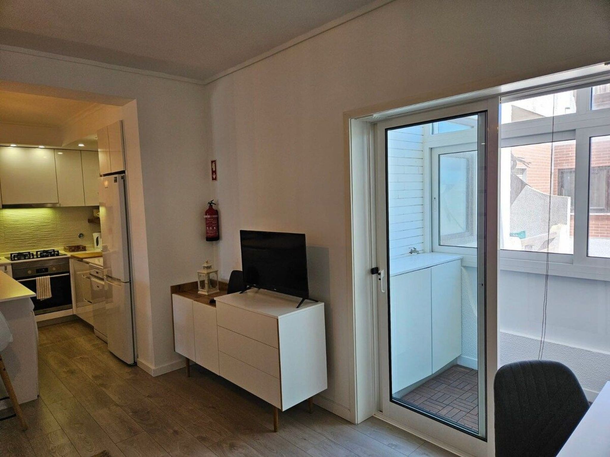 Fluss Meer Sonne am Costa Nova Strand