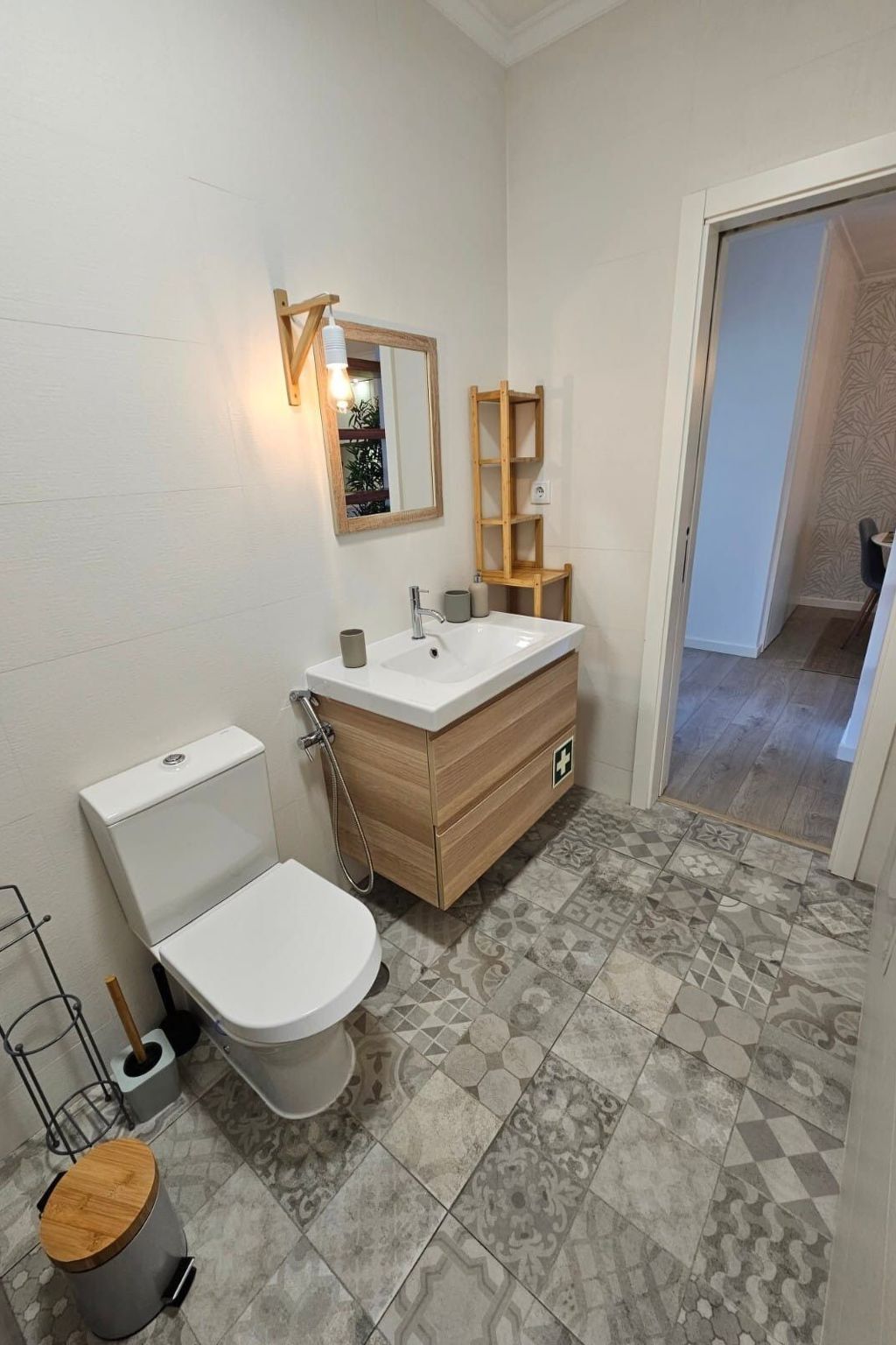 Fluss Meer Sonne am Costa Nova Strand-Binnen