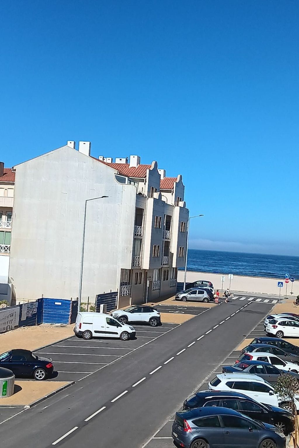 Fluss Meer Sonne am Costa Nova Strand-Binnen