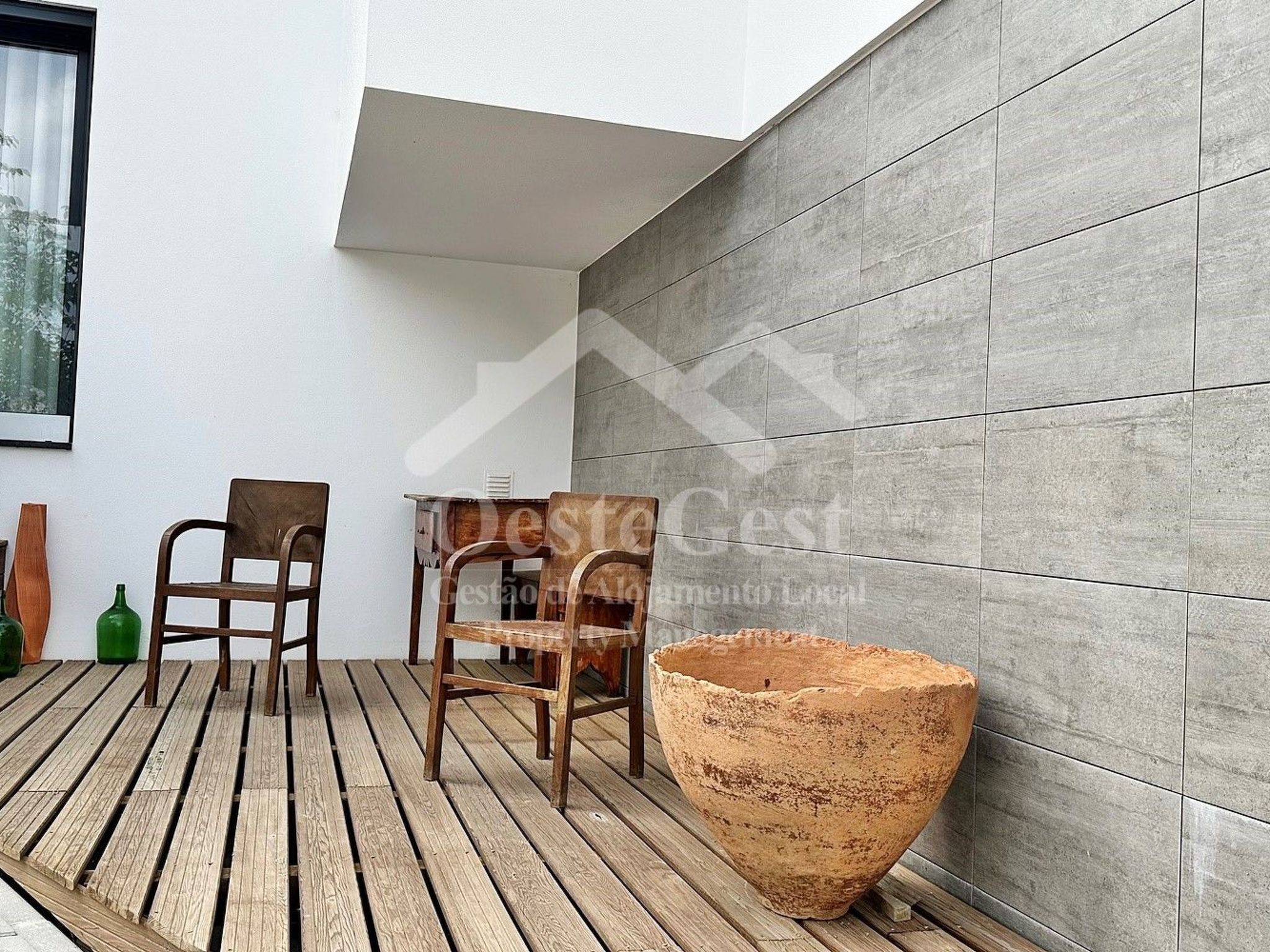 Magnolienhaus-Dehors