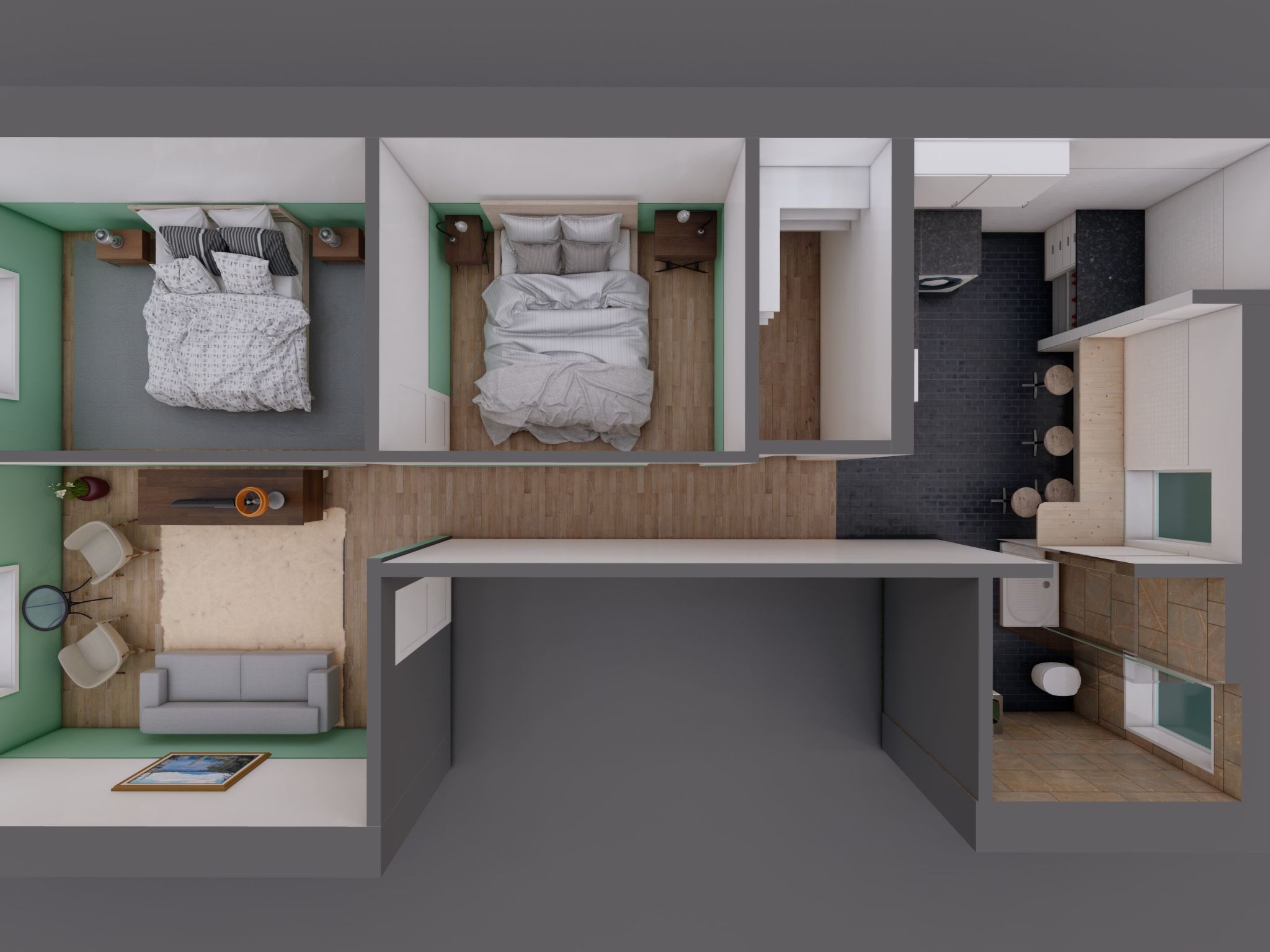 Downtown-Wohnung mit Design . Komfort in Downtown - Image-tags.info