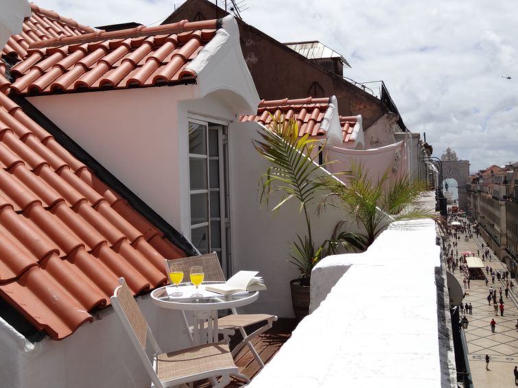 Penthouse Mit Sonnendeck Auf Dem Dach In Downtown - Lisbon
