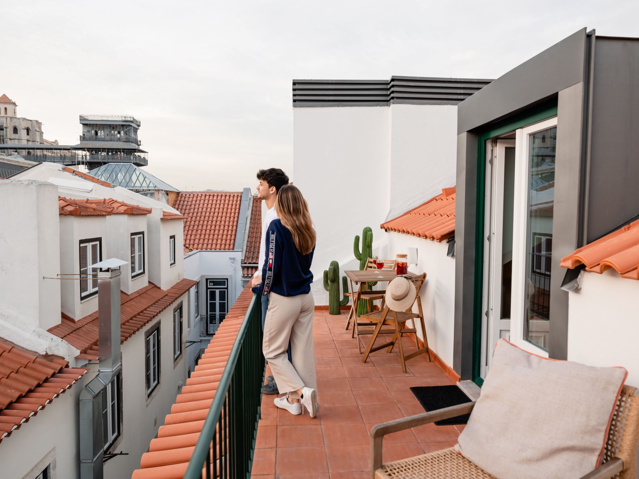 Die Downtown-Terrasse Fabelhafte Aussichten Romantisches Penthouse-Image-tags.info