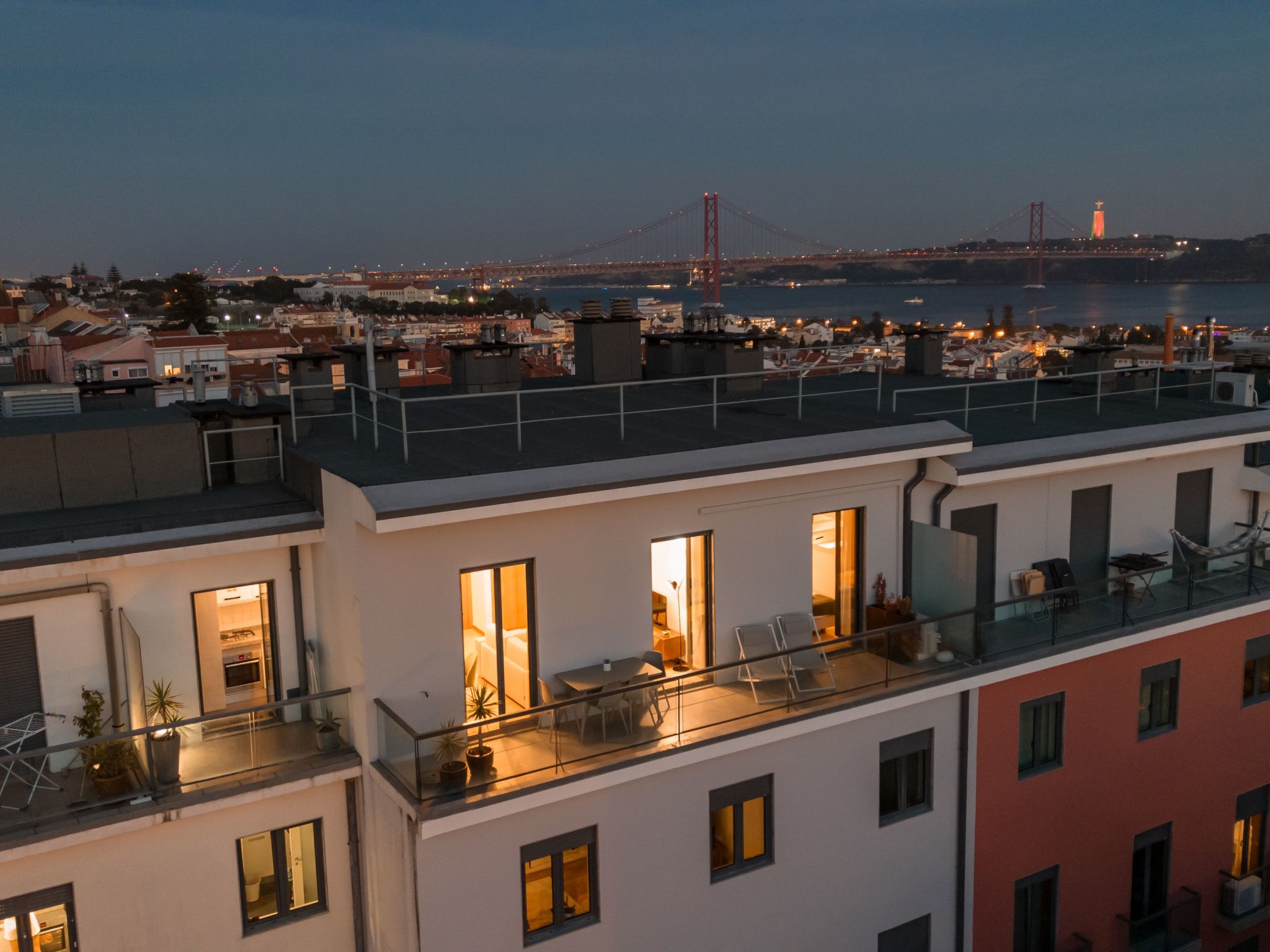 Premium-Wohnung in Ajuda.Belém mit Balkon und Pa