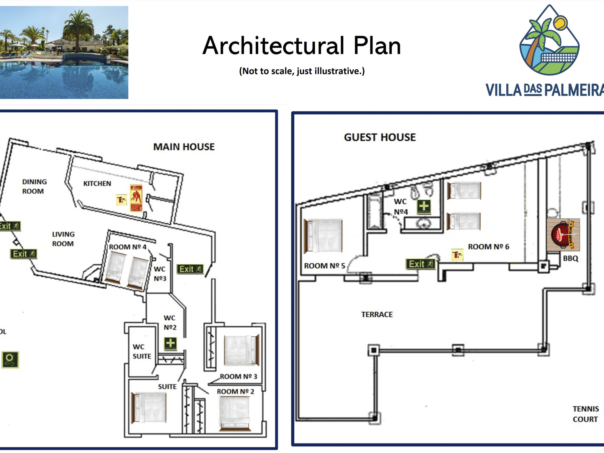 Villa das Palmeiras mit großem Schwimmbad