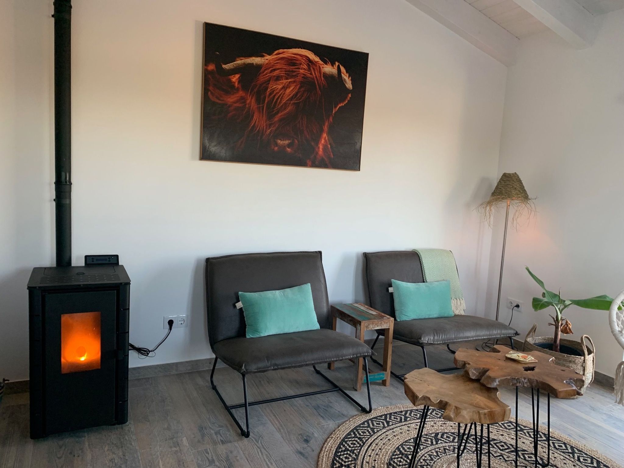 Auf dem Lande in der Nähe des Strandes-Drinnen