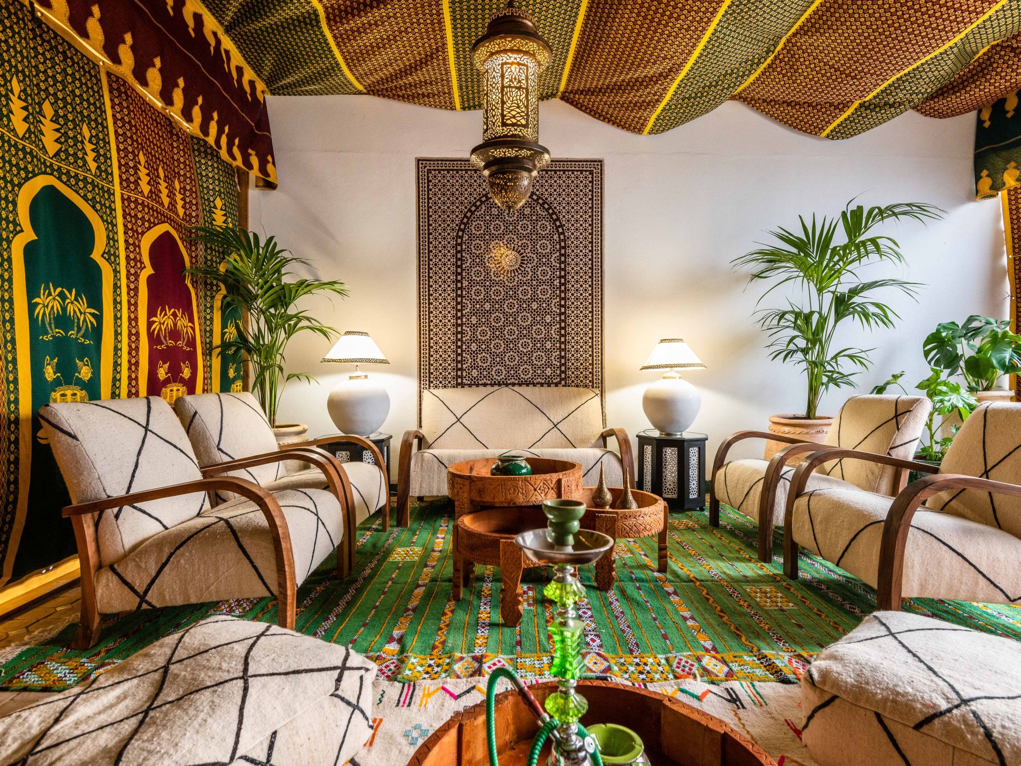 Villa "Riad Matias Galé"-Drinnen