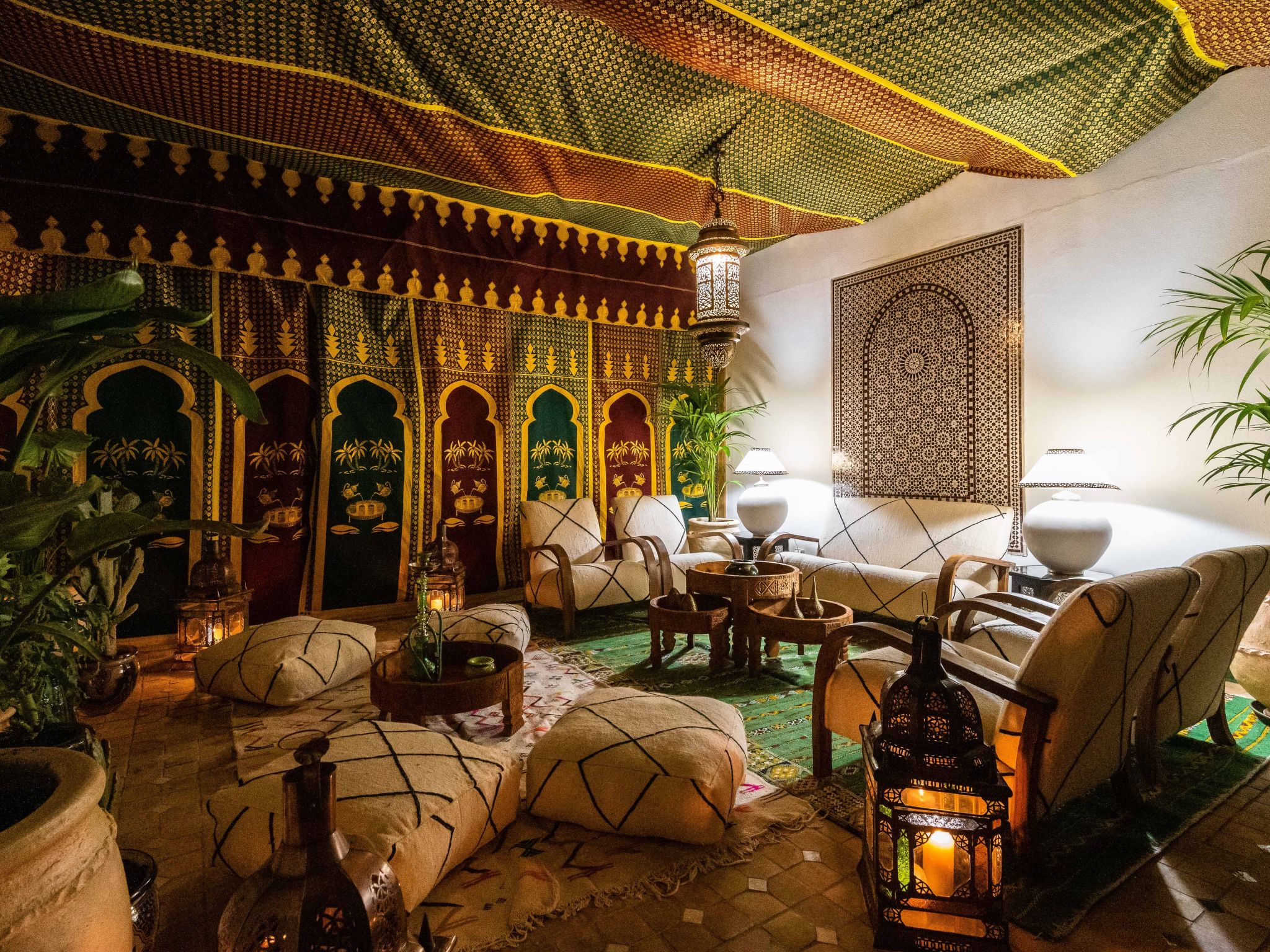 Villa "Riad Matias Galé"-Drinnen