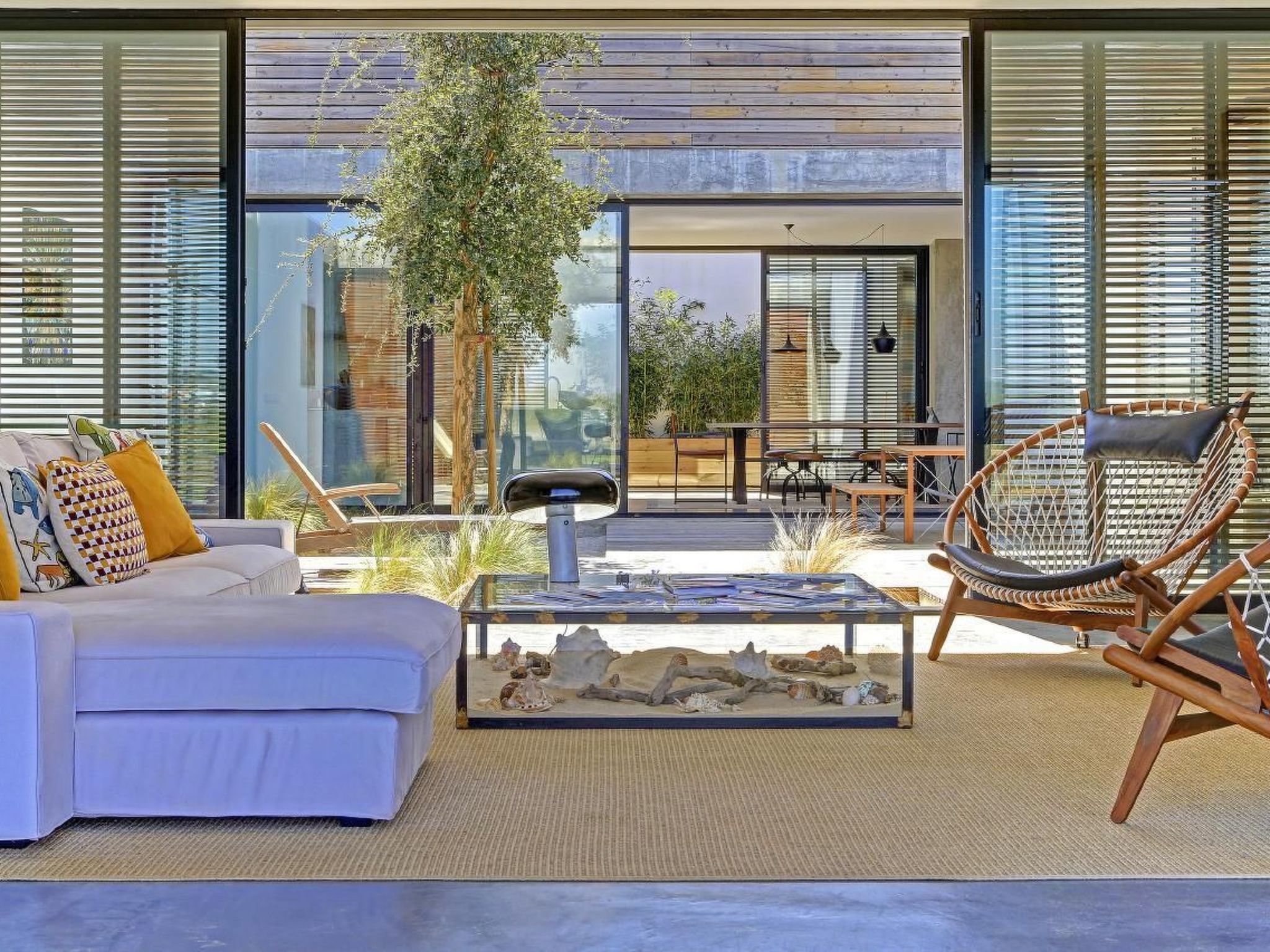 Exklusive Design-Villa in den Dünen, Pool auf dem Dach-Binnen