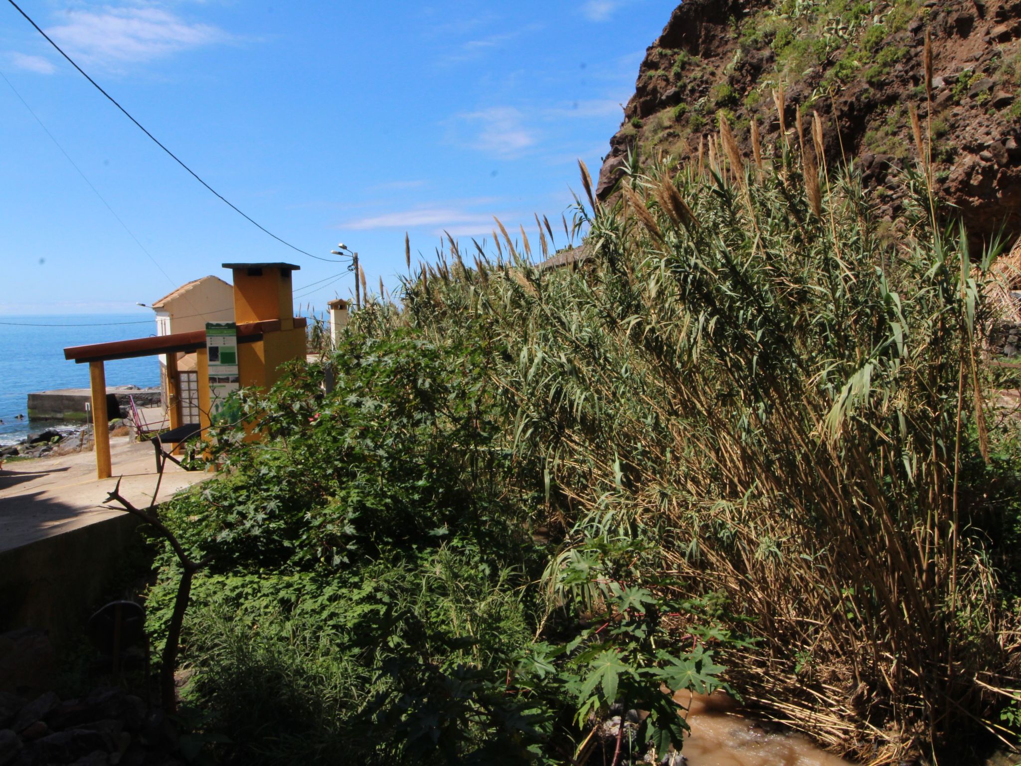 Mit Blick auf das Wasser-Dehors