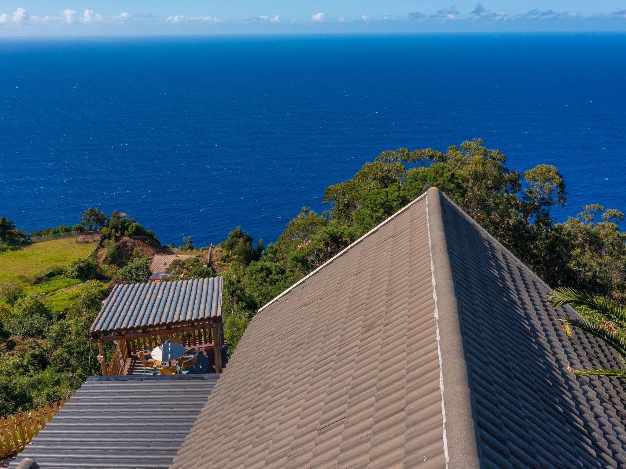 Dorf Sonnenuntergang-Binnen