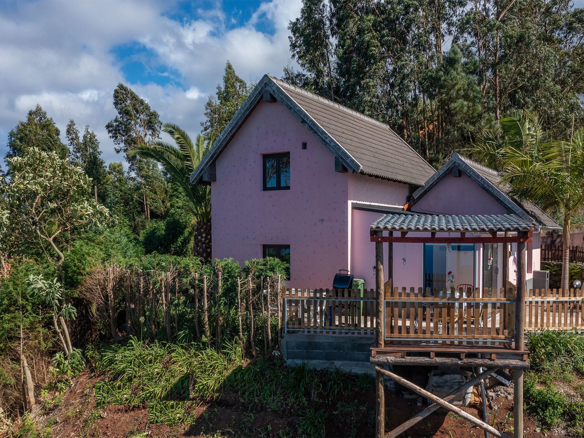 Dorf Sonnenuntergang-Binnen