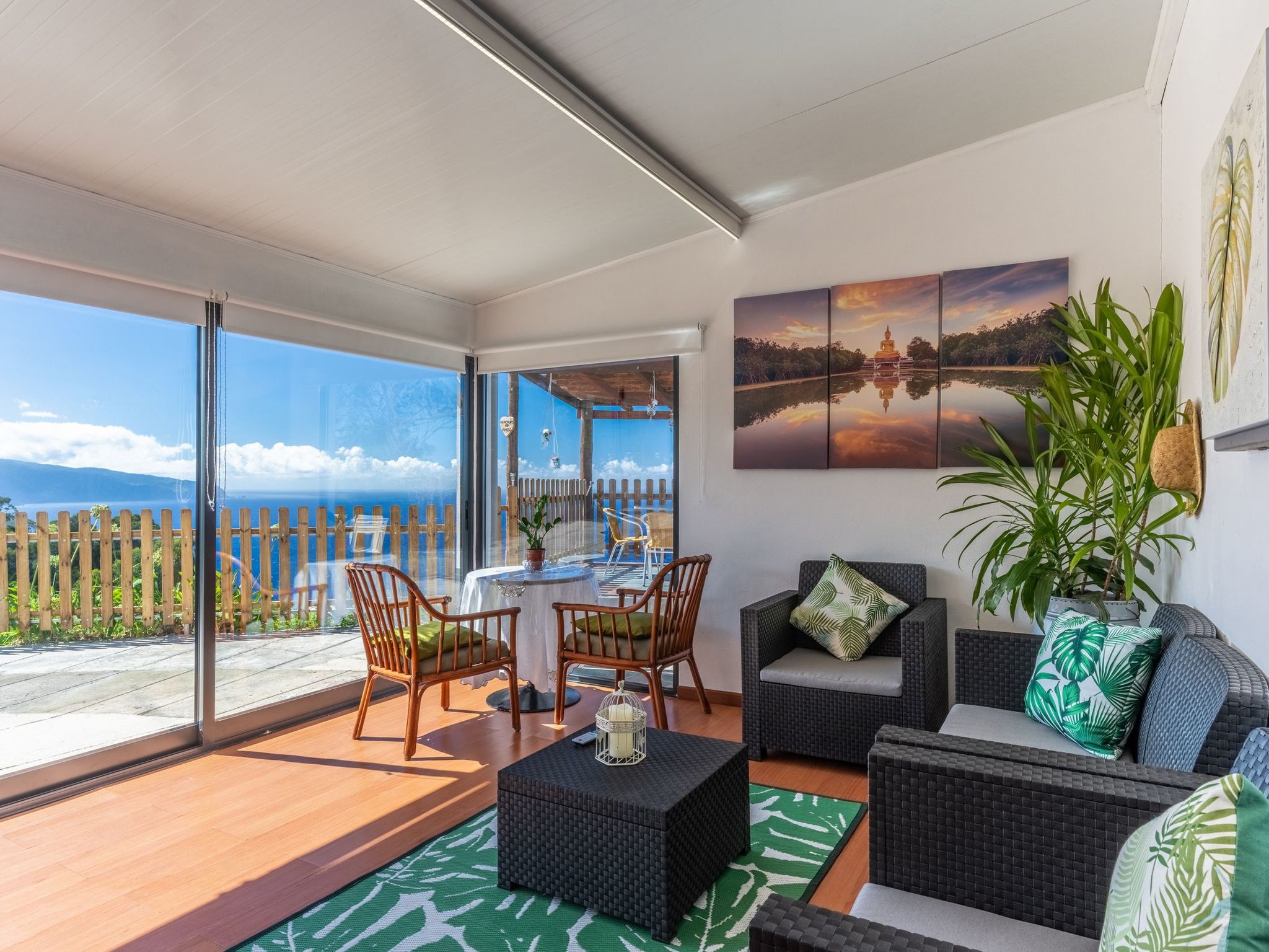 Dorf Sonnenuntergang-Binnen