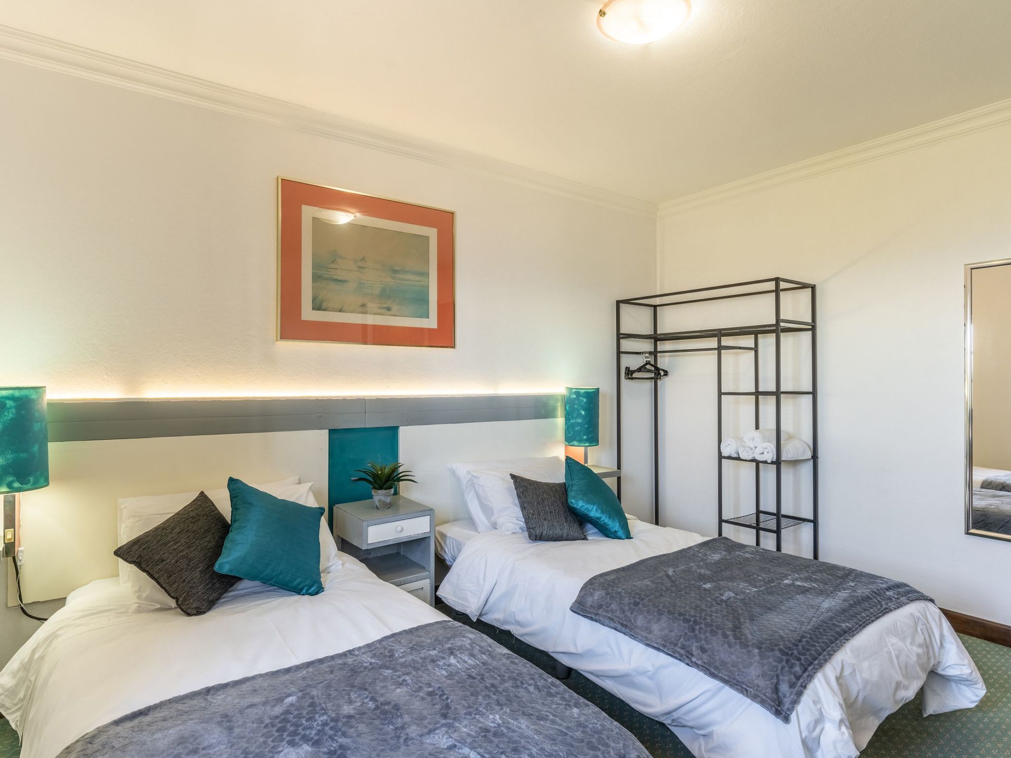 Dorf Sonnenuntergang-Binnen