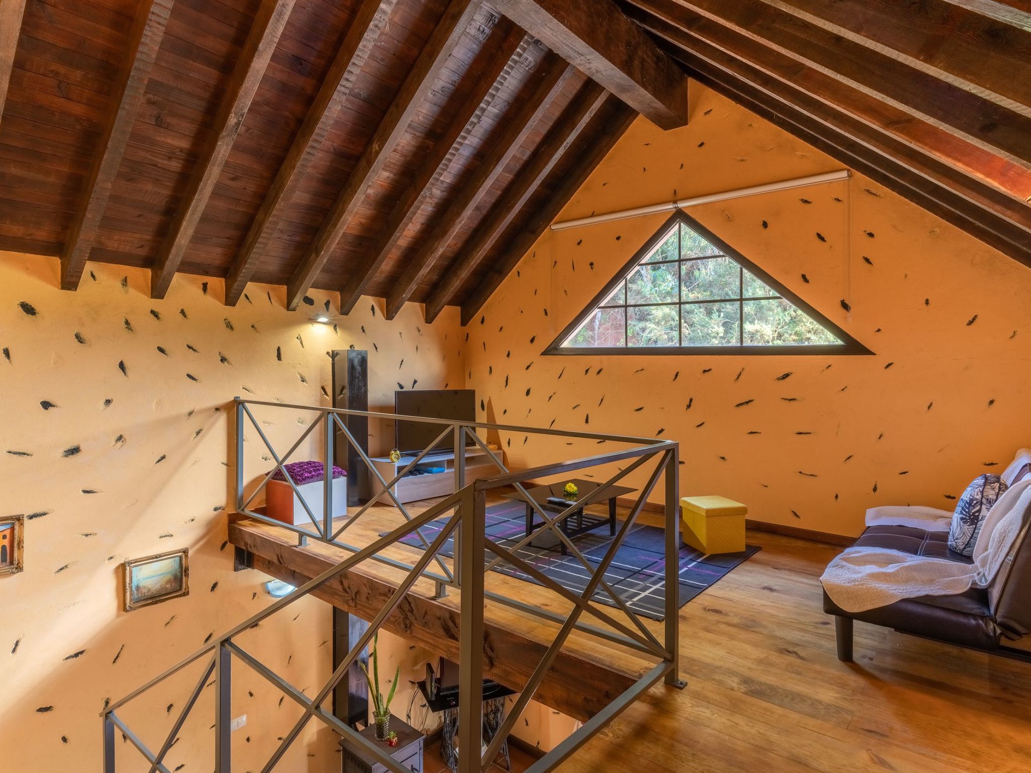 Dorf Sonnenuntergang-Binnen