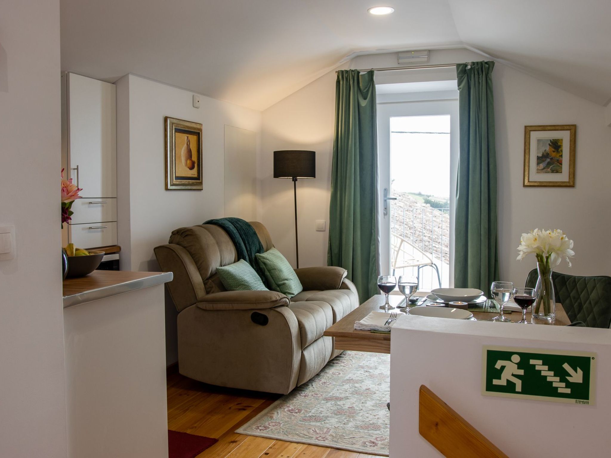 Tradicampo Öko-Landhäuser, Studio mit Balkon-Binnen