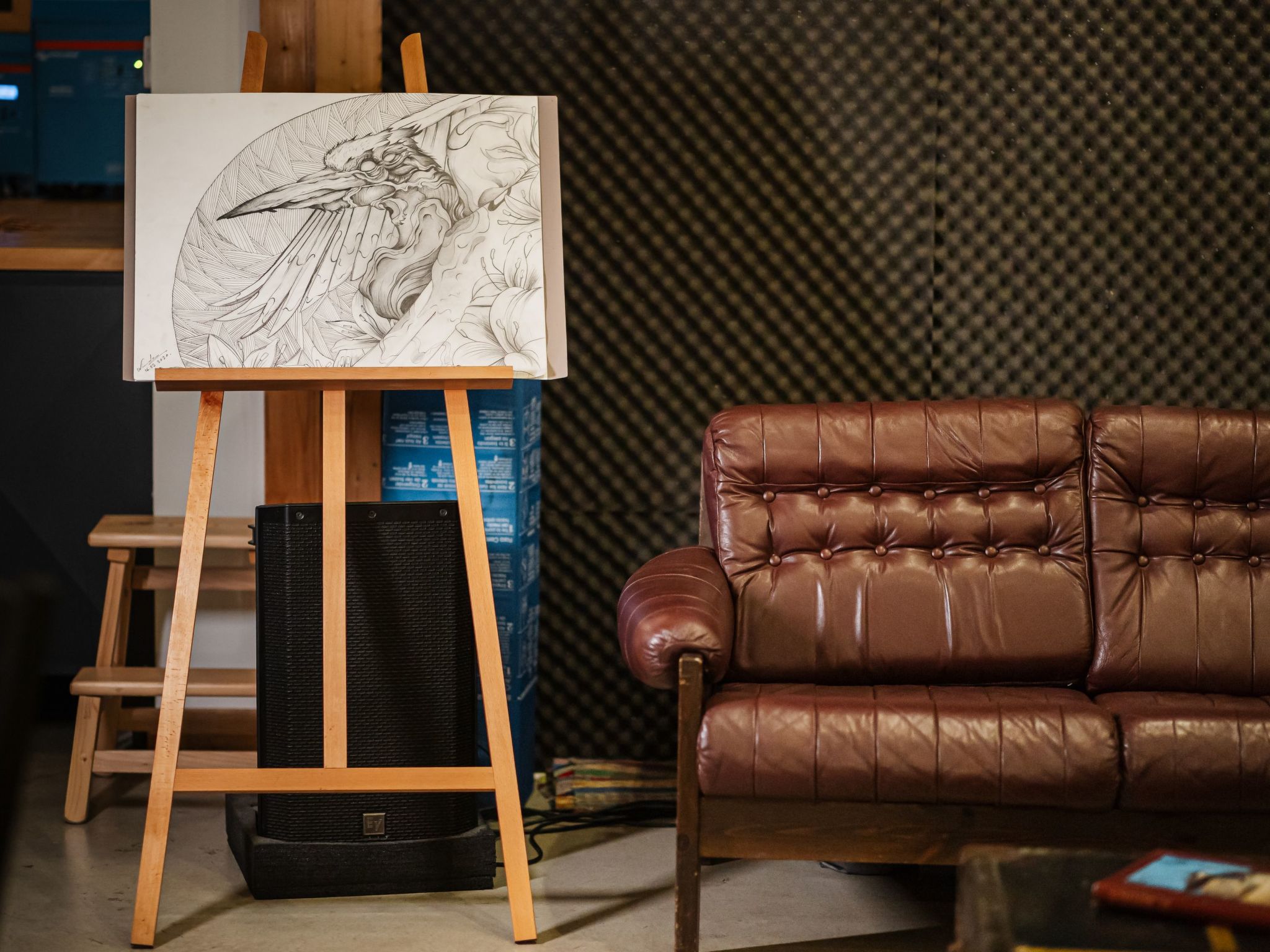 Kleines Haus mit Werkstatt-Binnen