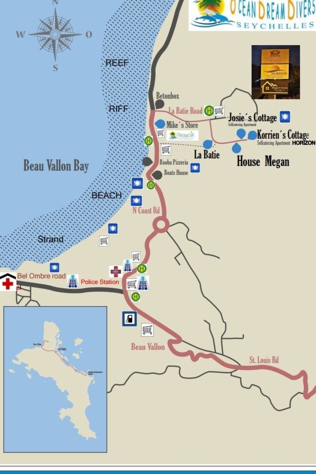 am Beau Vallon Beach