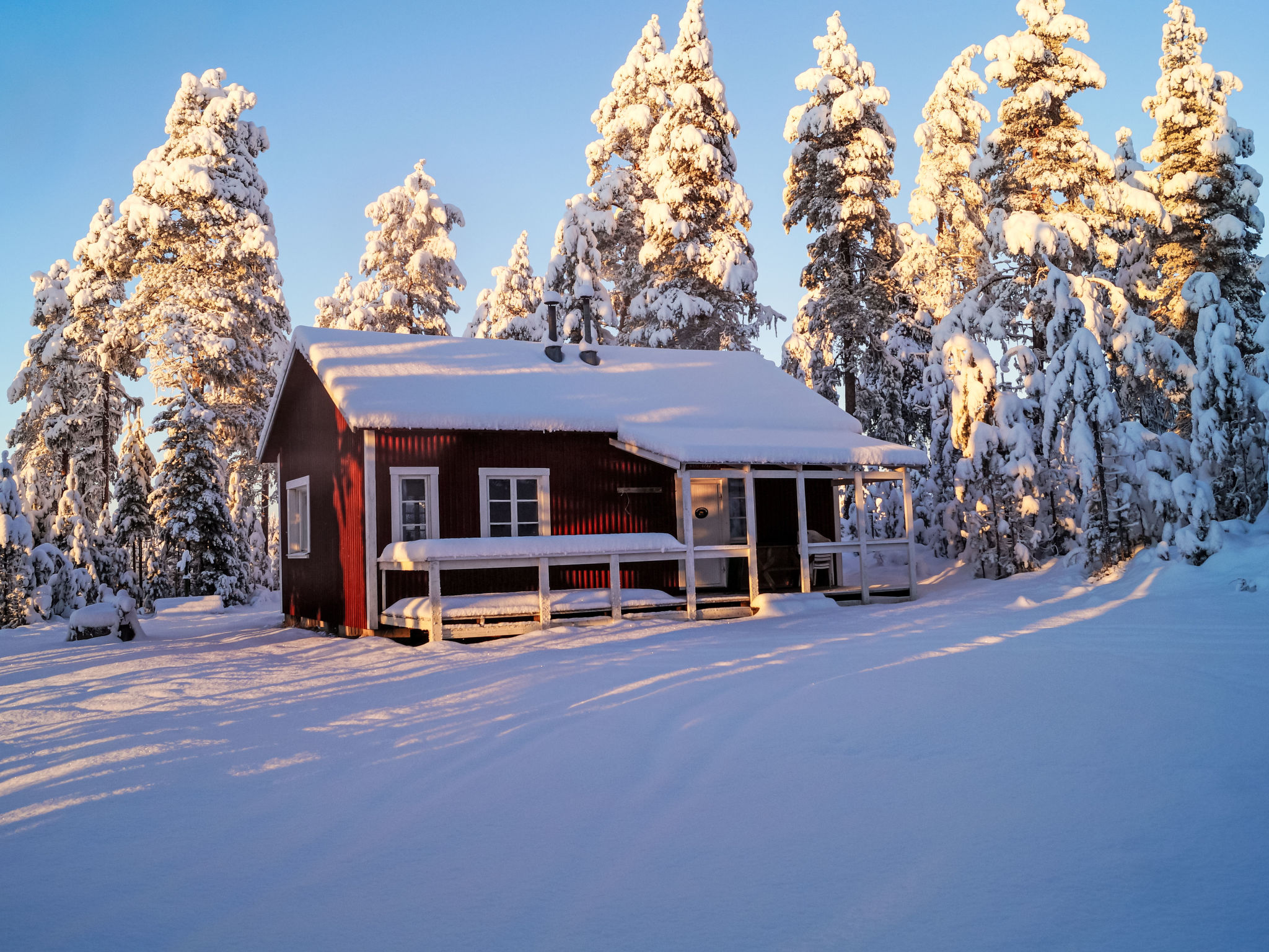 In Arvidsjaur mit eigener Sauna