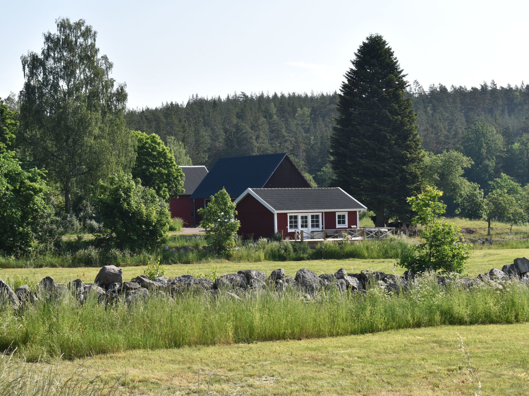 Typisch schwedisches Ferienhaus mit Garten-Drinnen