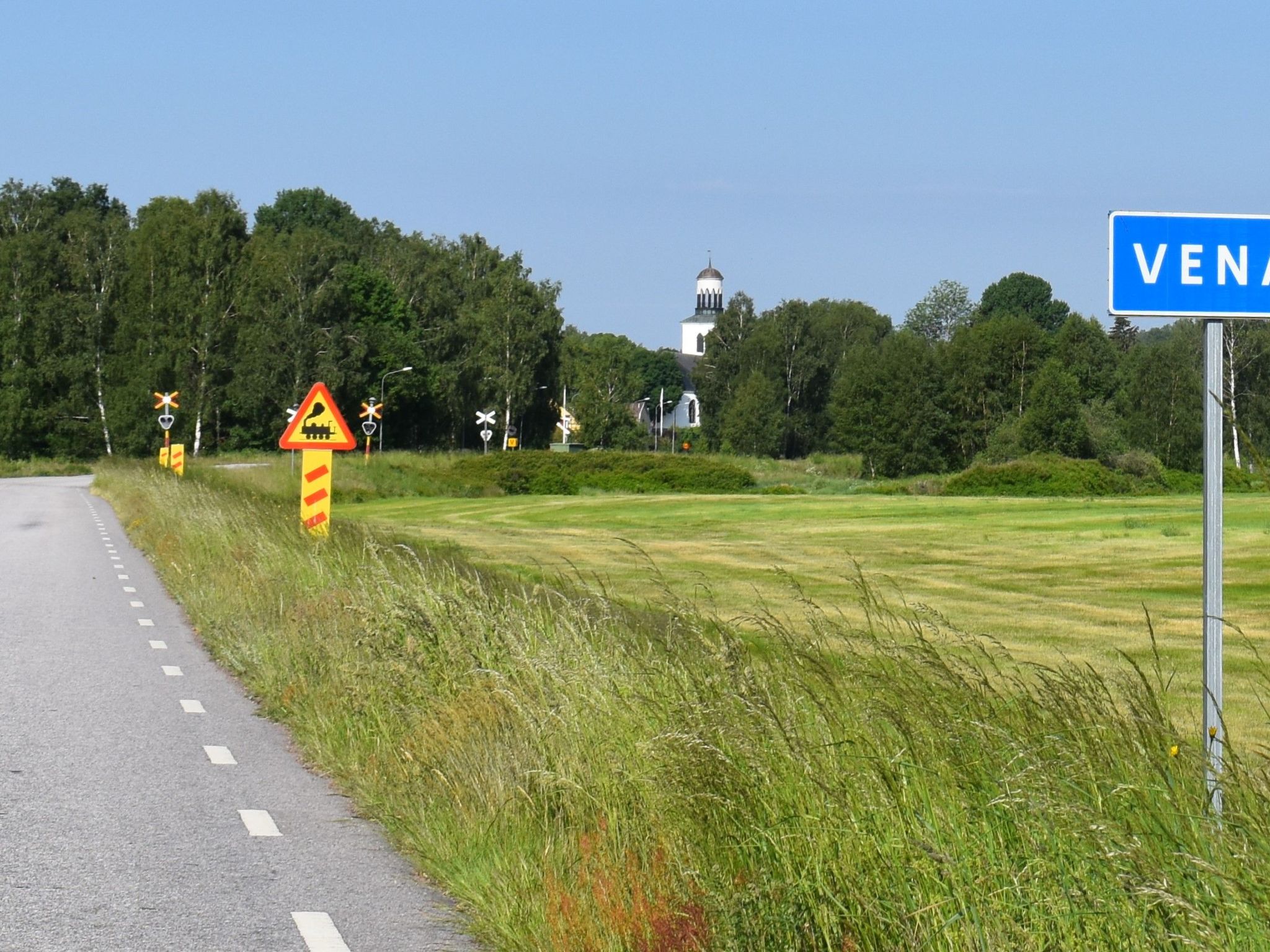 Typisch schwedisches Ferienhaus mit Garten