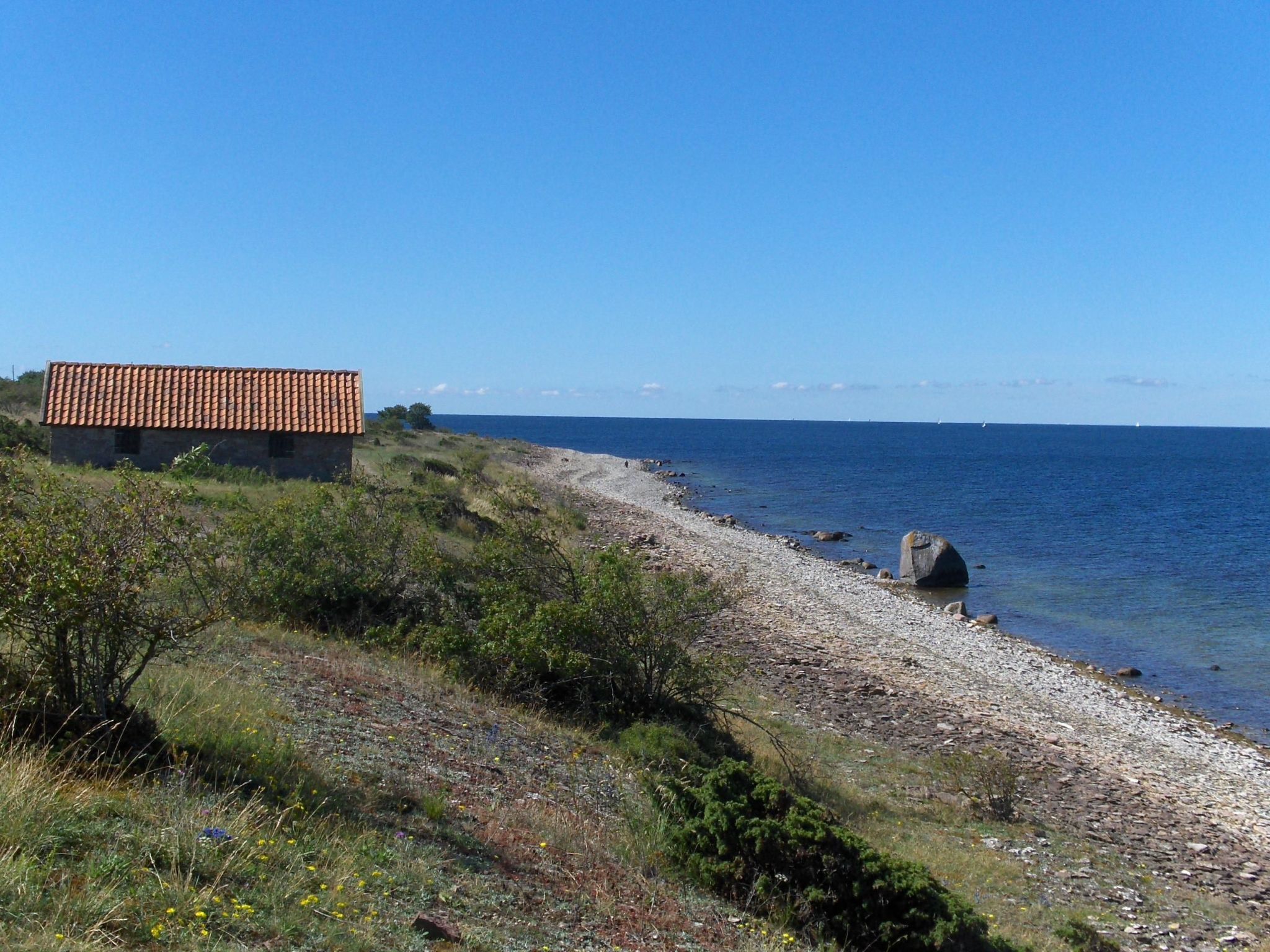Gemütliches Ferienhaus Sjöstugan am Meer-Binnen