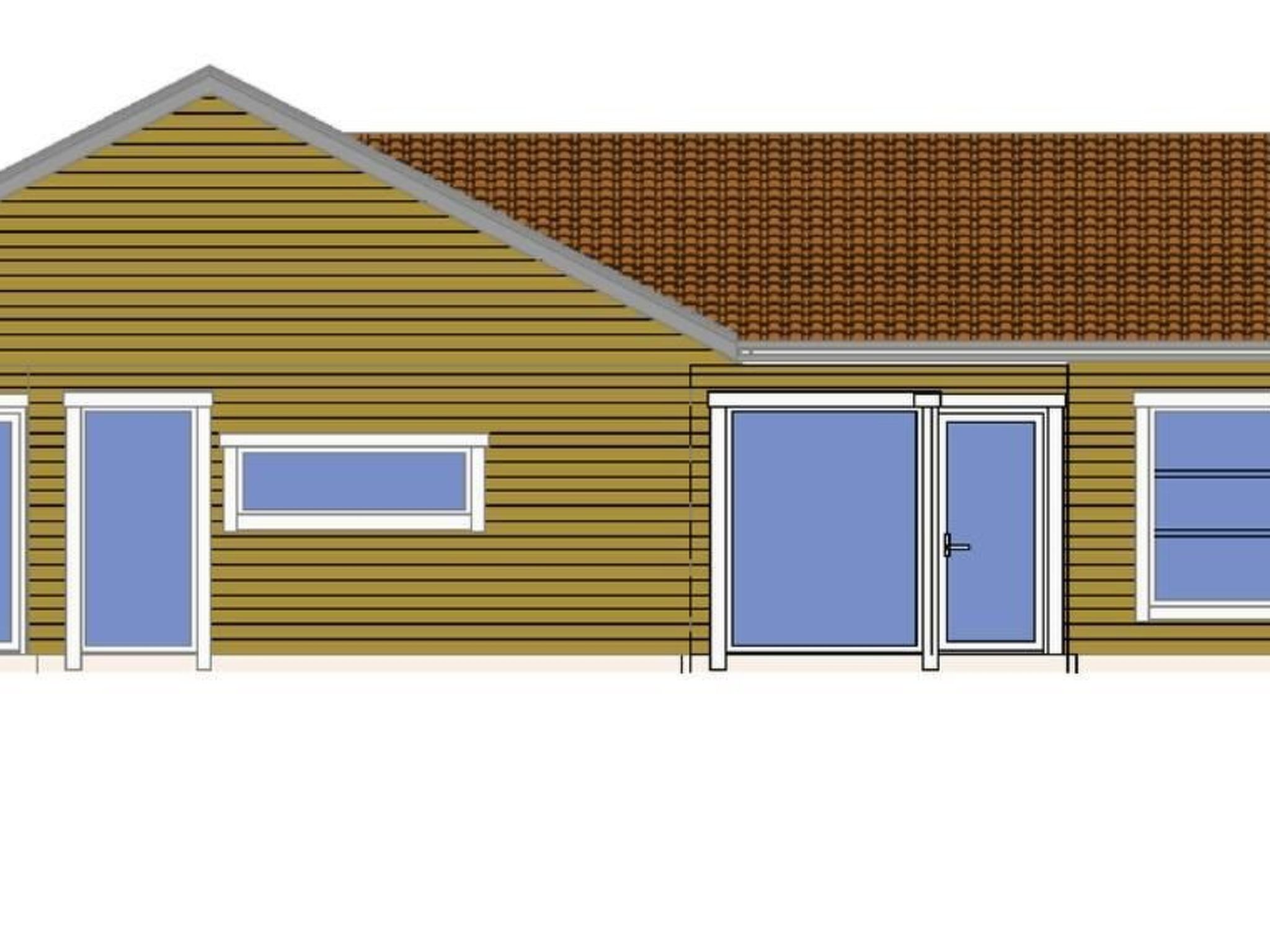 Villa "Vitasjö" mit Terrasse, Grill und Garten-Buiten