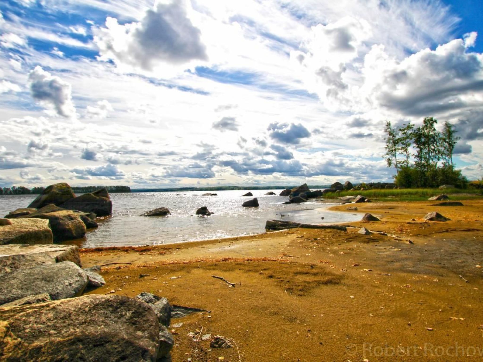 Mit Wasserblick-Binnen