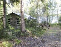 Authentieke houten hut aan Zweeds meer in Hälsingland voor 5 personen - thumbnail 3