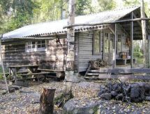 Authentieke houten hut aan Zweeds meer in Hälsingland voor 5 personen - thumbnail 4