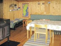 Authentieke houten hut aan Zweeds meer in Hälsingland voor 5 personen - thumbnail 6