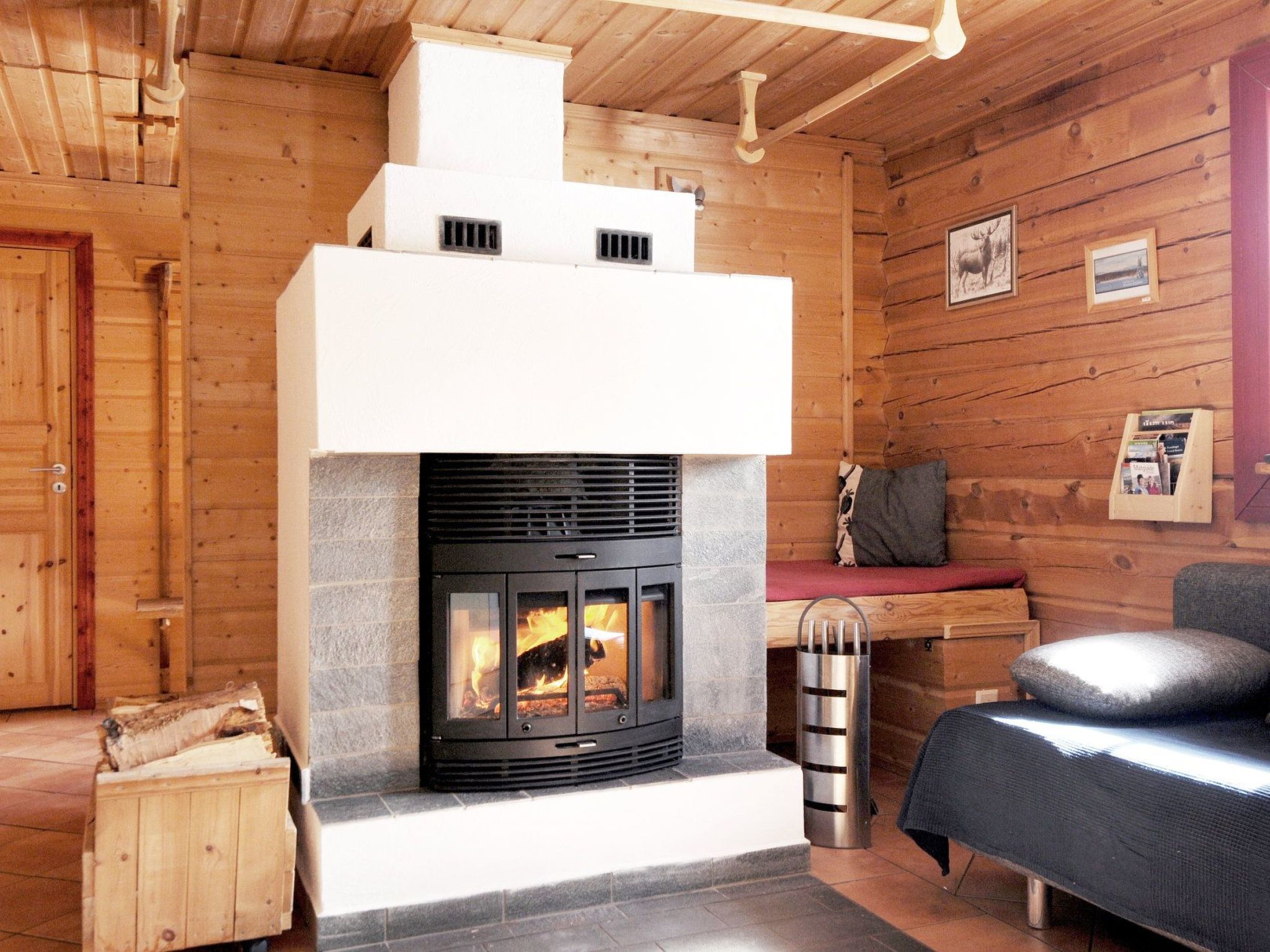 Charmantes Blockhaus, Sauna und Kamin-Binnen