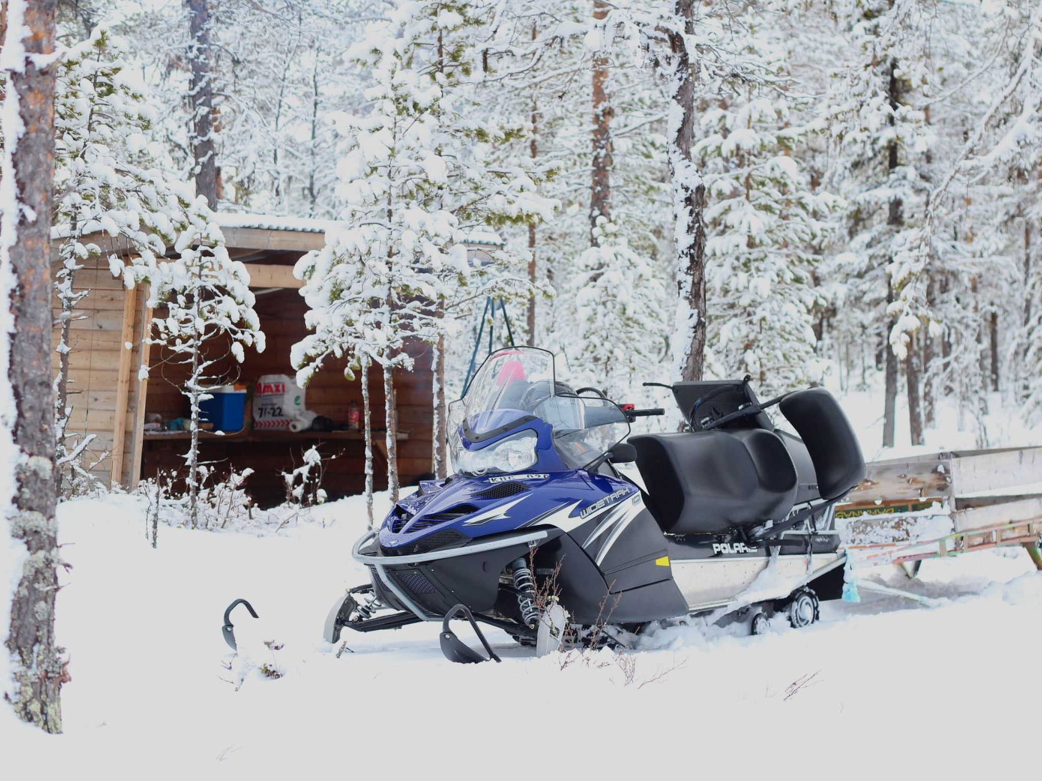 Charmantes modernes Blockhaus mit Kamin-Binnen