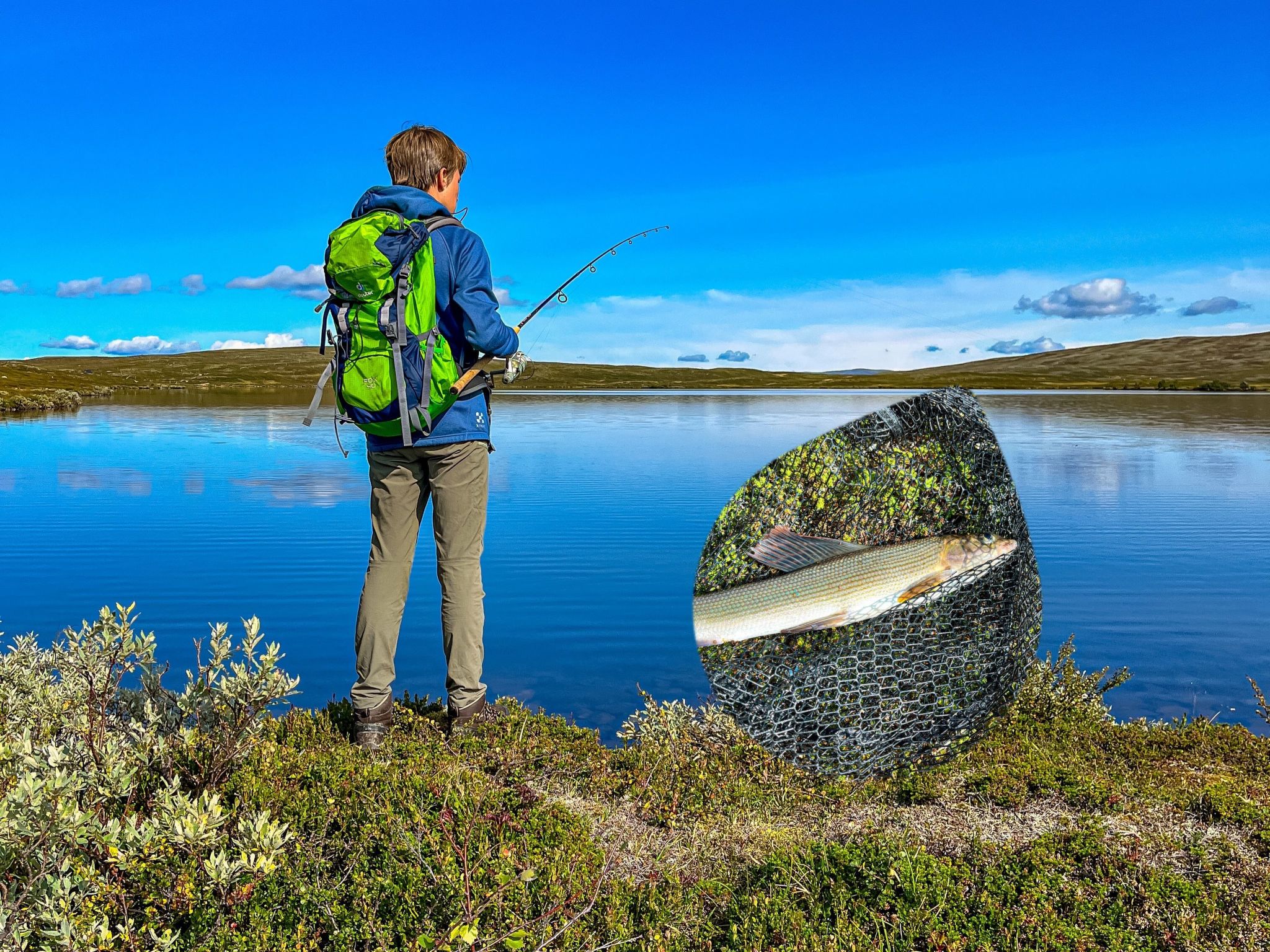 Gemütliches Blockhaus mit Kamin im Oviksfjäll