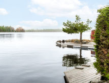 Viksjö Utsikten: Vrijstaande cottage direct aan het meer Mällången - thumbnail 2
