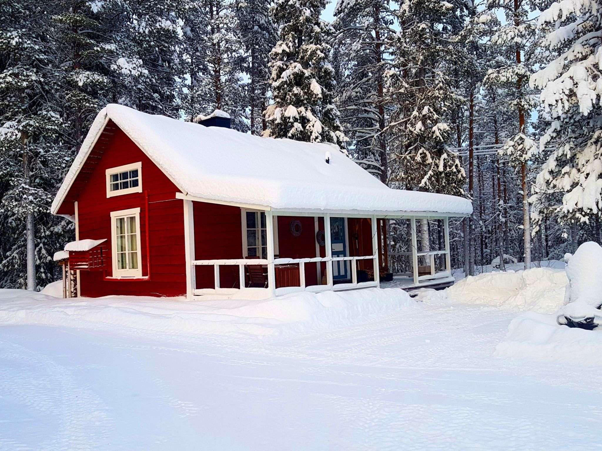 Charmantes Ferienhaus in der Wildnis Lapplands-Binnen